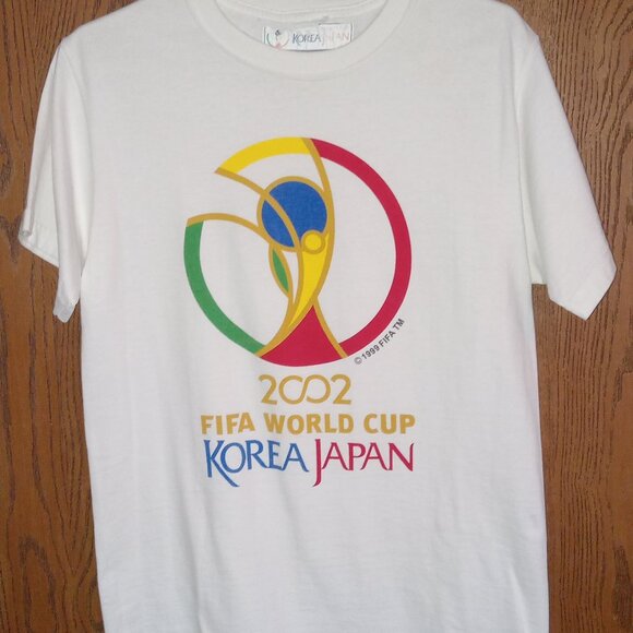 Vintage 2002 Fifa World Cup Korea & Japan T Shirt - Picture 1 of 3